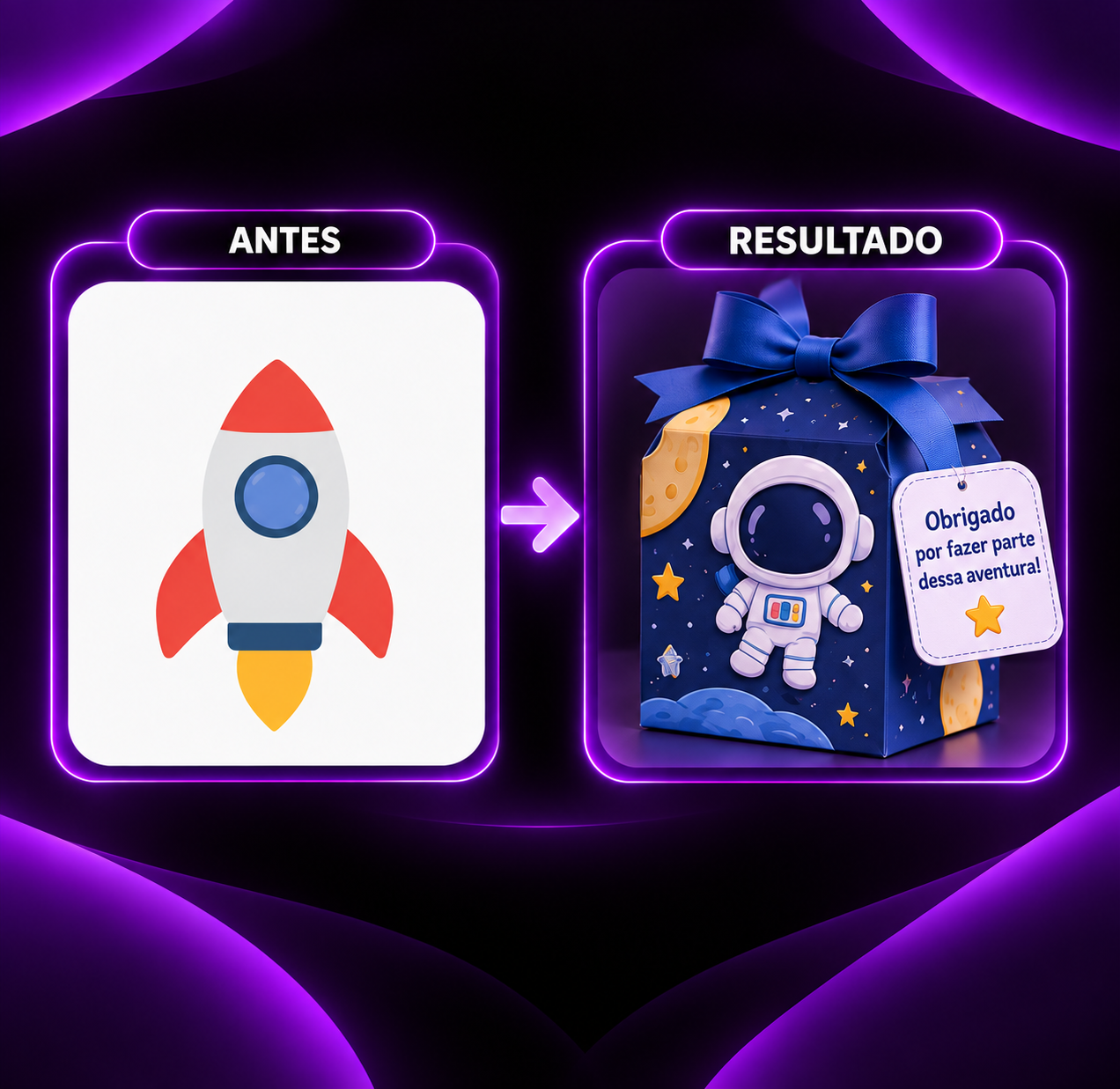 Exemplo de caixa personalizada