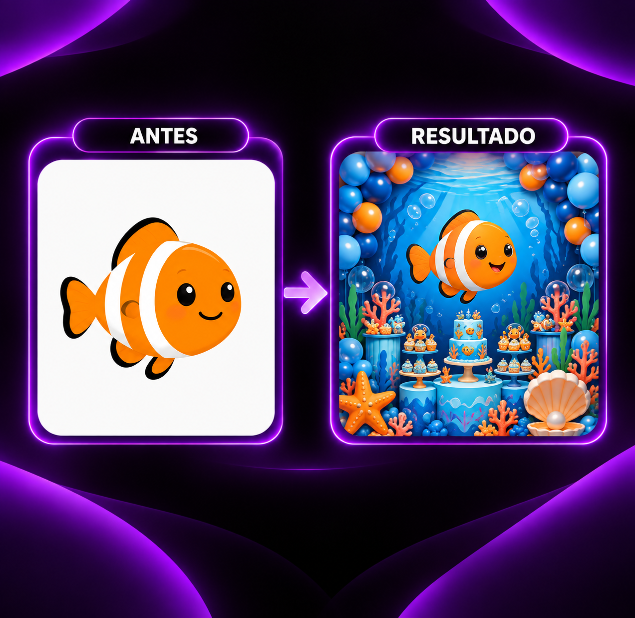 Decoração completa de festa